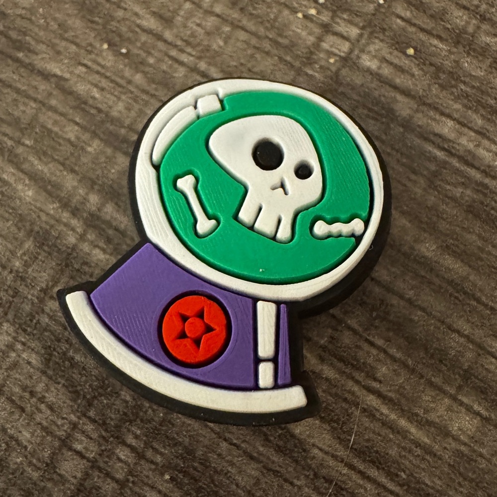 Spooky Floating Skull Shoe Charm 5/$20